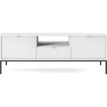 Televizní stolek PSK Televizní stolek NEMO, Bílá 154 cm Dekor nohou: Černé