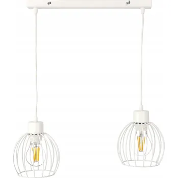 BERGE Stropní závěsné svítidlo Beam - 2xE27 - DRUCE BALL WHITE PB0006-2XKB002