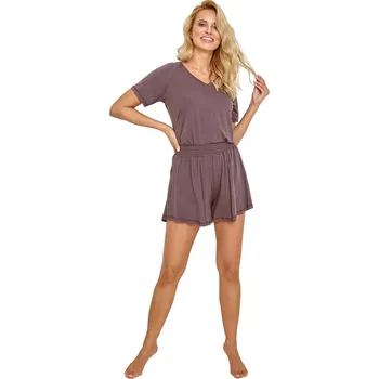 Dámské pyžamo Dámské pyžamo Taro 2875 Purple Animal S