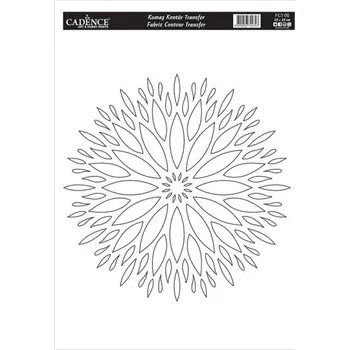 Nášivka Transferový obrázek na textil Cadence 25 x 35 cm - Mandala 5 -