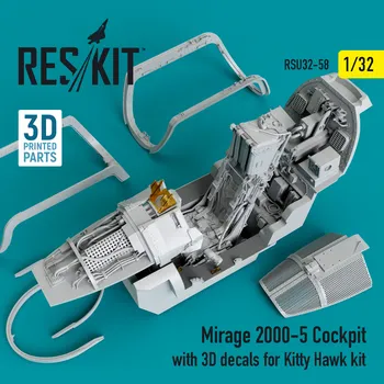 Plastikový model Reskit 1/32 Mirage-2000-5 cockpit w/ 3D decals (KITTYH)