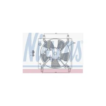 Chladič motoru Ventilátor chladiče NISSENS 85390
