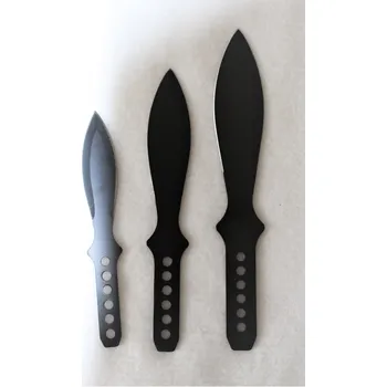 Multifunkční nůž P.R.C. Vrhací, házecí nože 3 ks - černý