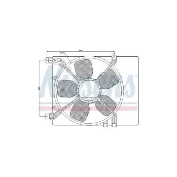 Motor automobilu Ventilátor chladiče NISSENS 85359