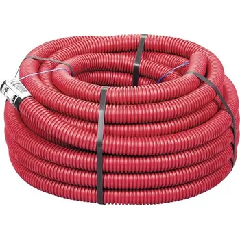 kabelová chránička Chránička kabelu KORUFLEX dvouplášťová, ø 75mm červená bal.- 25m