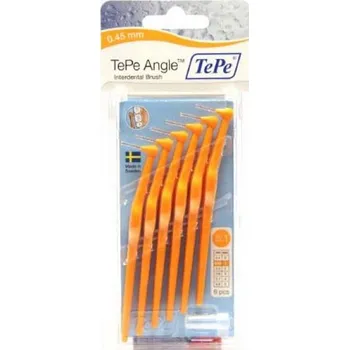 Dentální hygiena TePe Angle 0,45mm mezizubní kartáček (oranžový) 6ks + kryt