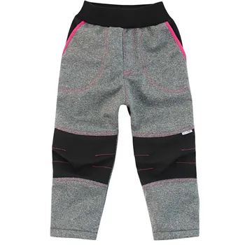 Dívčí kalhoty ESITO Dětské softshellové kalhoty růžové, 86