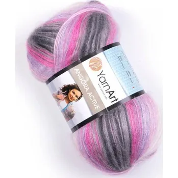 Příze YarnArt Příze Yarn Art Angora active 848 růžovo-šedá