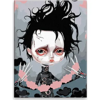 Hračka Malování podle čísel - Střihoruký Edward - 30x40 cm, plátno vypnuté na rám - CZ výroba