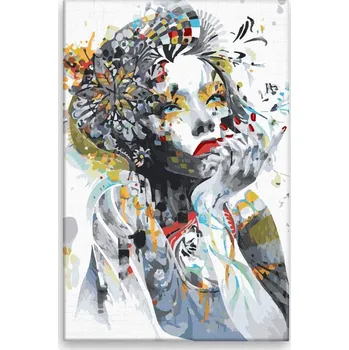 Dětské zboží Malování podle čísel - V zamyšlení - 40x60 cm, bez dřevěného rámu - CZ výroba