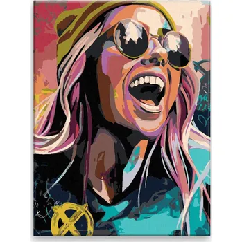 Malování podle čísel - Svoboda - 30x40 cm, bez dřevěného rámu - CZ výroba