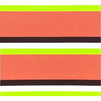 Úplet 21939, broskvovo-zeleno-modré pruhy, š.150