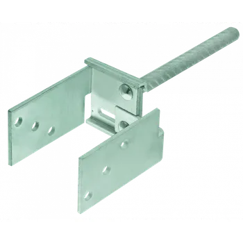 Tesařské kování RAWLPLUG Vzpěra sloupová nastavitelná s tyčí 19 mm D-TCR síla 5 mm, 60-152 x 100 x 200 mm