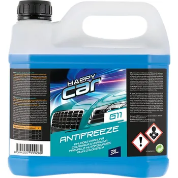 Náplň do chladiče a ostřikovače HAPPY CAR Chladíci kapalina G11 3 L