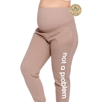 Dámské těhotenské tepláky SPO 4238 2XL béžová XXL