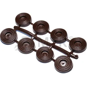 Nábytkové kování MTR Kluzák plastový natloukací Varianta: Kluzák plastový natloukací 23mm hnědý