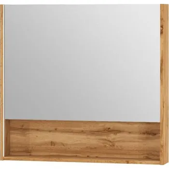 Zrcadlo Lavedo Queen Wotan Oak 80 zrcadlová skříňka do koupelny s LED podsvícením