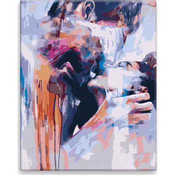 Dětské zboží Malování podle čísel - V objetí - 40x50 cm, bez dřevěného rámu - CZ výroba