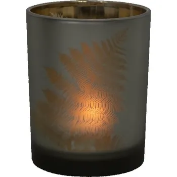 Svícen Skleněný svícen s listem Farm M - 8*8*10cm