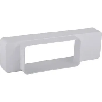 Ventilace MultiVac PVC přechod hranatý osový 204x60 mm/120x60 mm