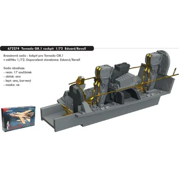 Plastikový model Eduard 1/72 Tornado GR.1 cockpit (EDUARD/REVELL)