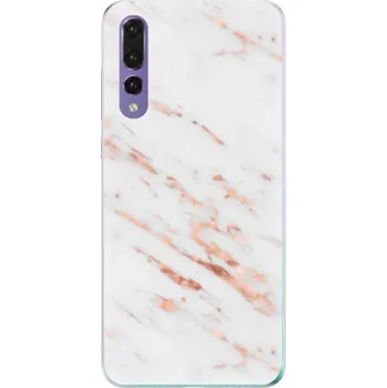 Pouzdro na mobilní telefon Odolné silikonové pouzdro iSaprio - Rose Gold Marble - Huawei P20 Pro