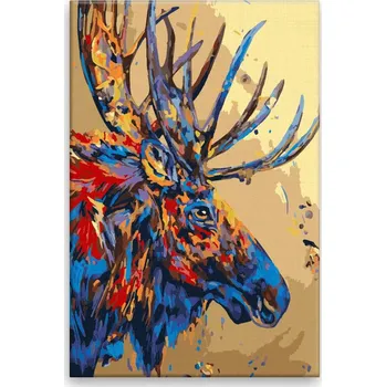 Dětské zboží Malování podle čísel - Hlava soba - 40x60 cm, bez dřevěného rámu - CZ výroba