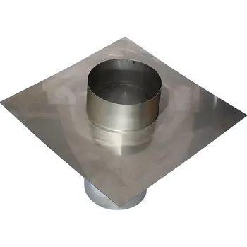 Stavebniny Vyústění komínové vložky s krycí deskou - Ø 140mm, tl. 0,8mm Vyústění komínové vložky s krycí deskou - Ø 140mm, tl. 0,8mm