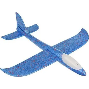 ISO 10487 LED Pěnové házecí letadlo 47 x 48 cm modré