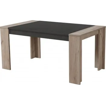 Jídelní stůl Jídelní stůl Robert 155x90cm - dub šedý/černá