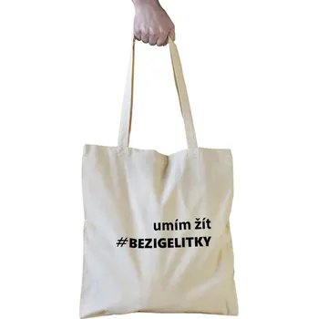 Nákupní taška Bavlněná taška s potiskem "Bezigelitky" TH01