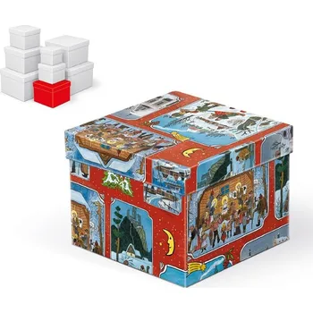 MFP krabice dárková vánoční C-V005-DL 14x14x11cm 5370773