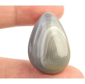 Přírodní kámen Achát mugle zaoblená kapka (7,50g)