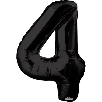 Balónek Kaleidoscope Nafukovací číslice černá 86 cm 4