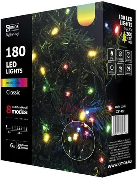 Vánoční osvětlení EMOS ZY1452 světelný řetěz 180 LED multicolor