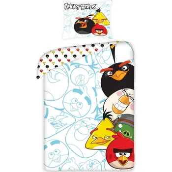 Povlečení Jerry Fabrics | Povlečení Angry Birds 5002 - 140x200, 70x80, 100% bavlna