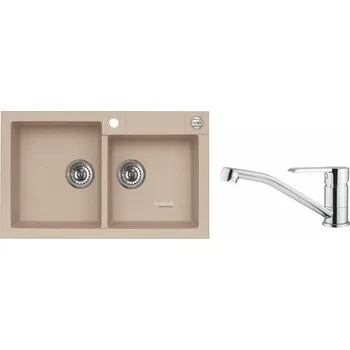 Kuchyňský dřez Alveus SET ALVEUS ROCK 90 - 55 + BATERIE RUTA CHROM