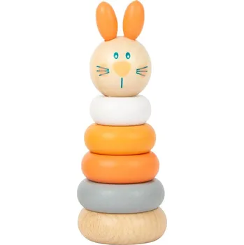 Dřevěná hračka Small Foot by Legler nasazovací věž 1 ks Zajíc