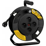 Prodlužovací kabel na bubnu 25 m guma černý