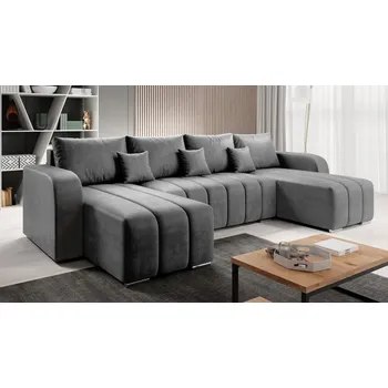 Pohovka Rozkládací pohovka s úložným prostorem Wiator U, Barva: Manila 16 MIRJAN 5903211065996