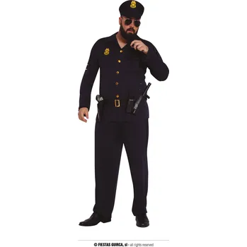Karnevalový kostým Guirca Fiestas Španělsko Policista - kostým XL varianta: XL 54 - 56