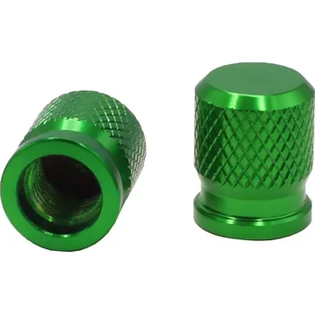 Motodíl SEFIS CNC čepičky ventilků na motorku zelená