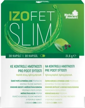 Přírodní produkt Naturprodukt Izofet Slim kontrola hmotnosti 30 cps.
