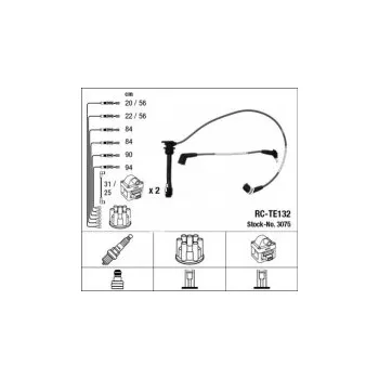 Zapalovací kabel Sada kabelů pro zapalování NGK RC-TE132