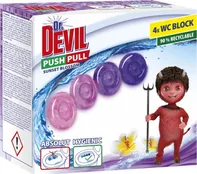 Dr. Devil Push Pull Gel WC blok bez košíku 4x 20 g