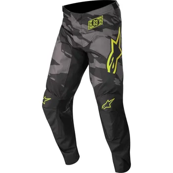 Moto kalhoty Kalhoty RACER TACTICAL, ALPINESTARS (černá/šedá maskáčová/žlutá fluo) (Velikost: 32)