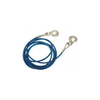 Tažné lano Lano tažné 2t ocelové s háky,4m (Lano tažné 2t ocelové s háky,4m)