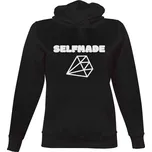 Dámská mikina s kapucí s potiskem SelfMade mikina dámská černá dámské
