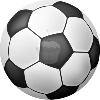 Jedlá dekorace na dort Caketools Jedlý papír "Fotbalový míč 12" - A4