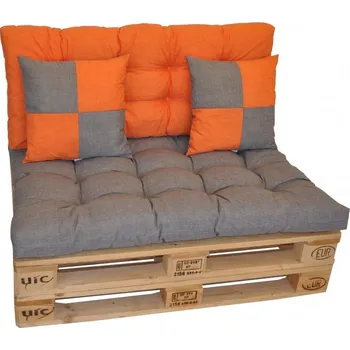 Podsedák Axin Trading s.r.o. Sada polstrů veselá paleta - šedo oranžová Axin Trading s.r.o.